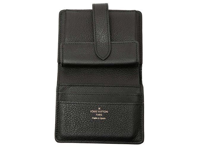 Black Louis Vuitton Leather Low Key Compact Wallet Small Wallets - view 6