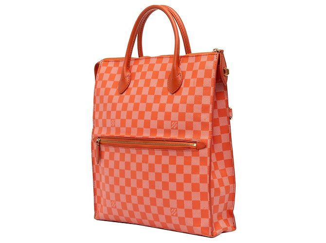 Borsa satchel Louis Vuitton Damier Couleurs Mobil Piment arancione - vista 2