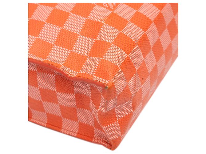 Borsa satchel Louis Vuitton Damier Couleurs Mobil Piment arancione - vista 9