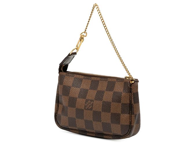 Marrone Louis Vuitton Damier Ebene Trunks and Bags Mini Pochette Accessoires - vista 2