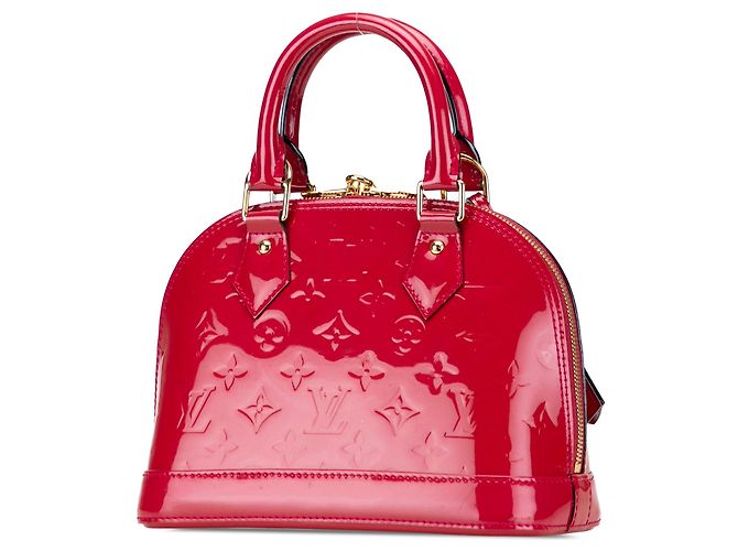 Borsa Louis Vuitton Monogram Vernis Alma BB Rossa Rosso - vista 2