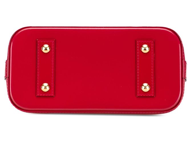 Borsa Louis Vuitton Monogram Vernis Alma BB Rossa Rosso - vista 3