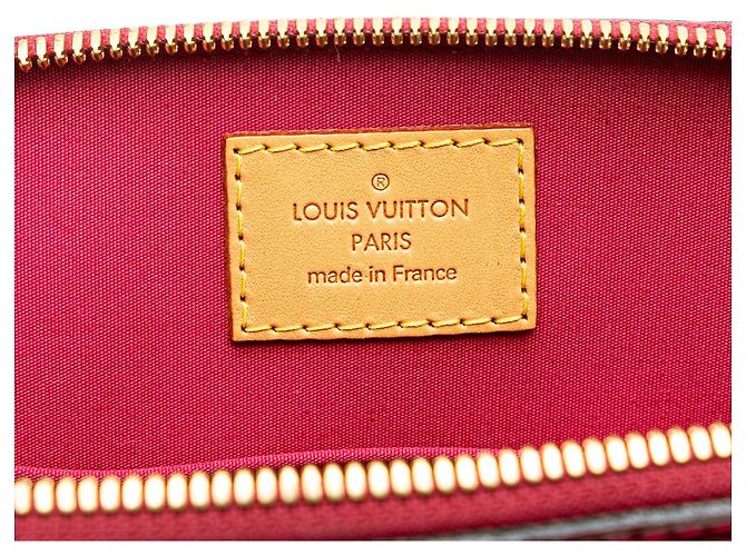 Borsa Louis Vuitton Monogram Vernis Alma BB Rossa Rosso - vista 5