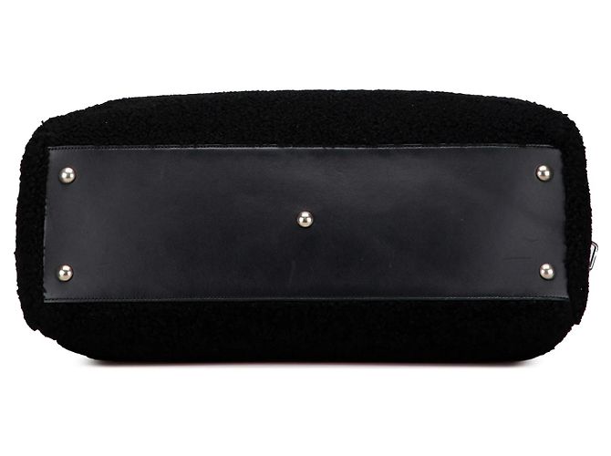 Bolsa de viagem em shearling preto Saint Laurent - vista 3