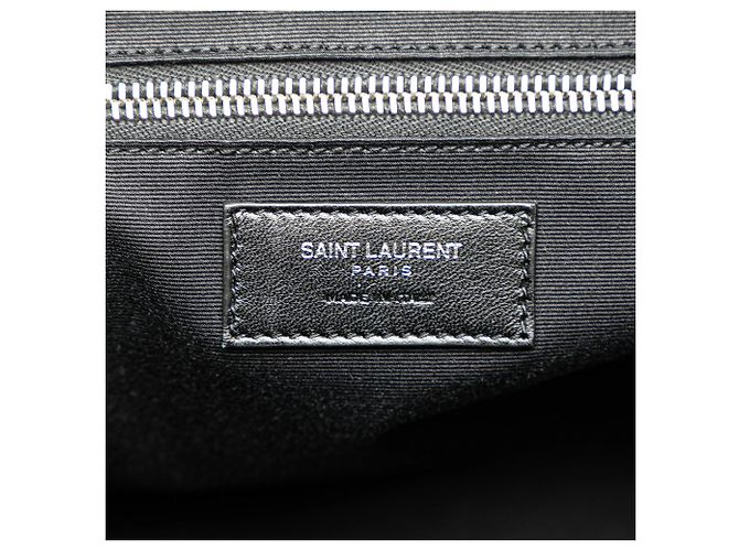 Bolsa de viagem em shearling preto Saint Laurent - vista 5