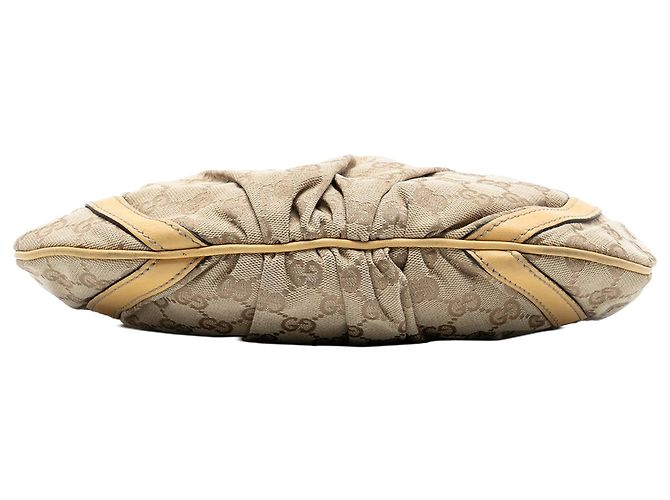 Borsa a tracolla Abbey D Ring in tela GG Gucci color Tan Cammello - vista 3