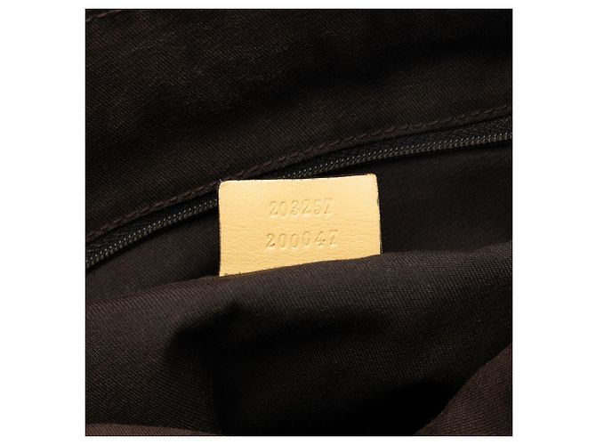Borsa a tracolla Abbey D Ring in tela GG Gucci color Tan Cammello - vista 6