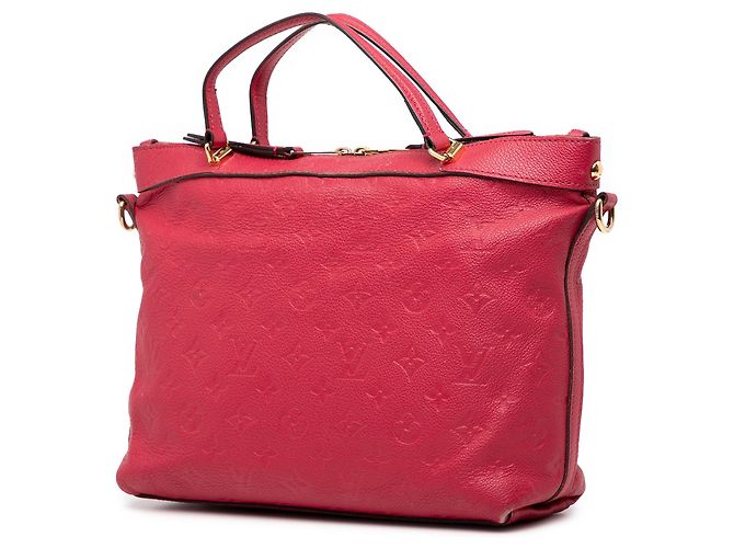 Borsa Louis Vuitton Monogram Empreinte Bastille PM rossa Rosso - vista 2