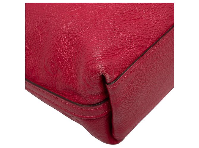 Borsa Louis Vuitton Monogram Empreinte Bastille PM rossa Rosso - vista 7