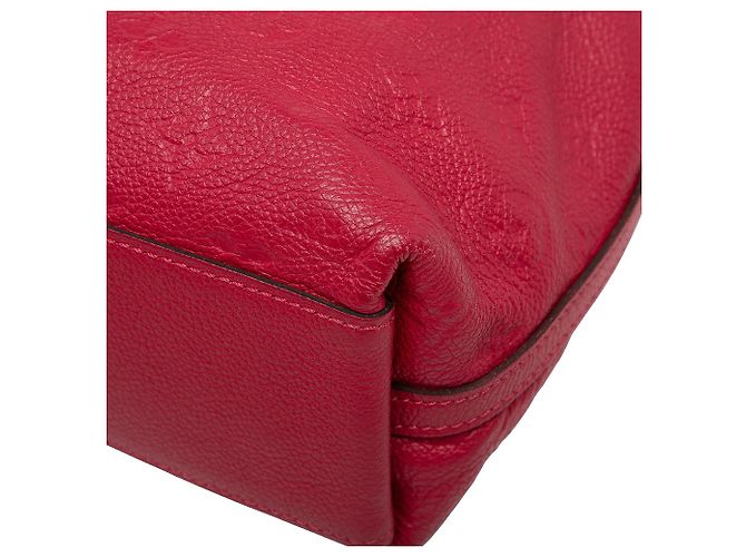 Borsa Louis Vuitton Monogram Empreinte Bastille PM rossa Rosso - vista 8