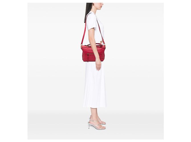 Borsa Louis Vuitton Monogram Empreinte Bastille PM rossa Rosso - vista 9
