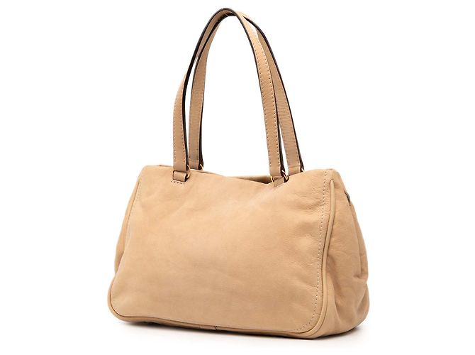 Borsa a tracolla LOEWE Nubuck Anagram Madrid Fringe Tan Cammello - vista 2