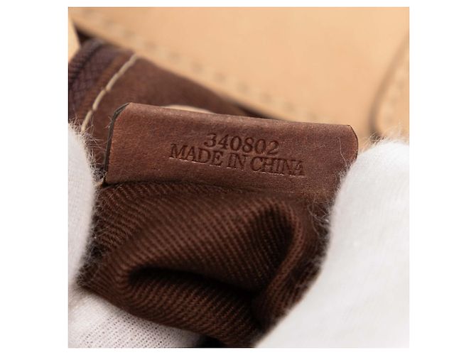 Borsa a tracolla LOEWE Nubuck Anagram Madrid Fringe Tan Cammello - vista 6