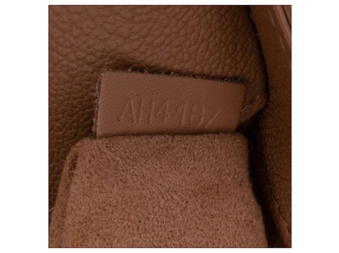 Borsa a tracolla marrone Louis Vuitton Monogram Cuir Plume Ecume Very Chain - vista 8