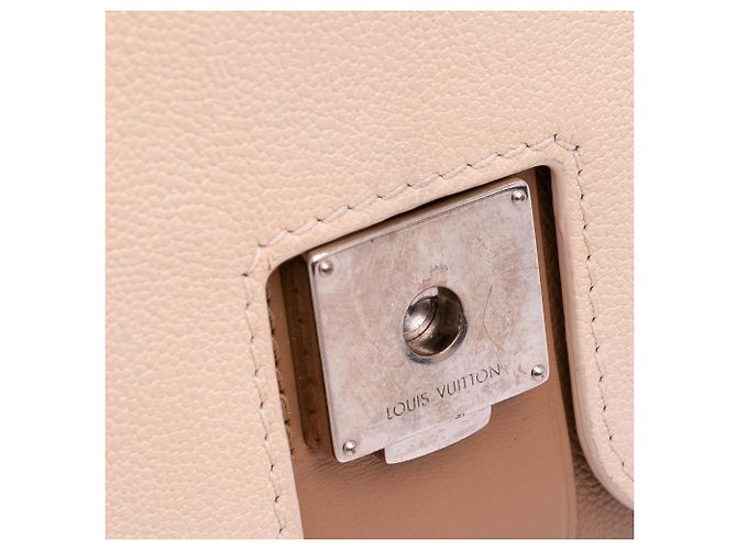Borsa a tracolla marrone Louis Vuitton Monogram Cuir Plume Ecume Very Chain - vista 9