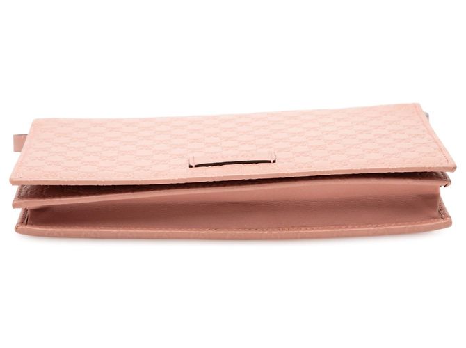 Bolsa transversal Microguccissima rosa com alça da Gucci - vista 3