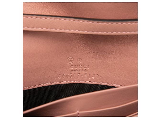Bolsa transversal Microguccissima rosa com alça da Gucci - vista 5