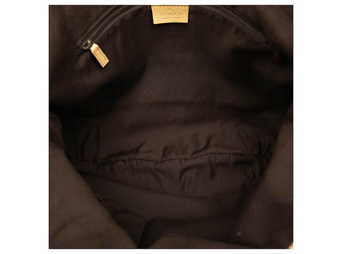 Bolsa transversal Abbey em lona GG Gucci marrom com anel em D - vista 4