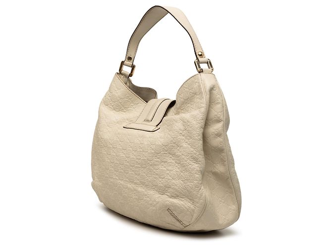 Borsa Hobo Large Guccissima bianca da donna Bianco - vista 2