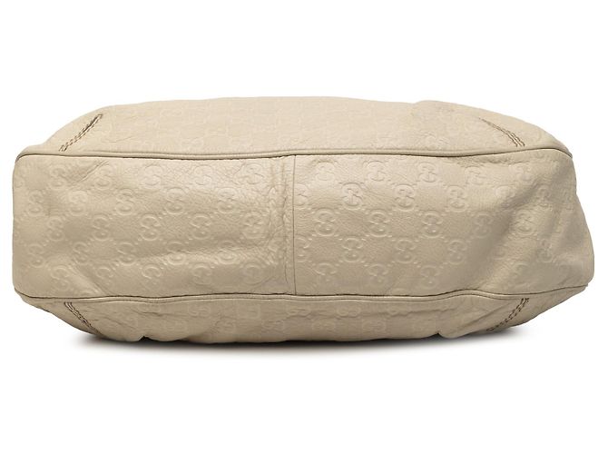 Borsa Hobo Large Guccissima bianca da donna Bianco - vista 3