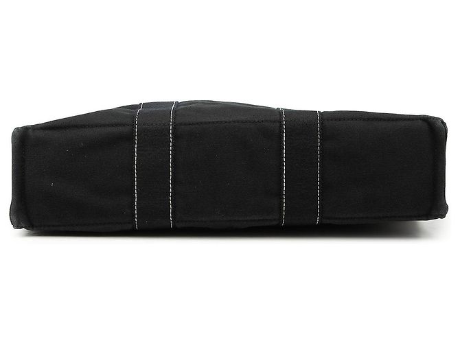 Borsa Tote Fourre Tout MM in tela nera Hermès Nero - vista 3