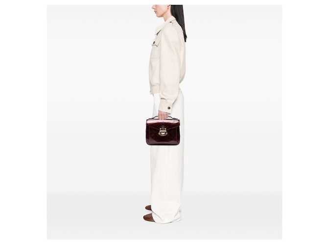 Borsa Mira Monogram Vernis rossa Louis Vuitton Rosso - vista 6