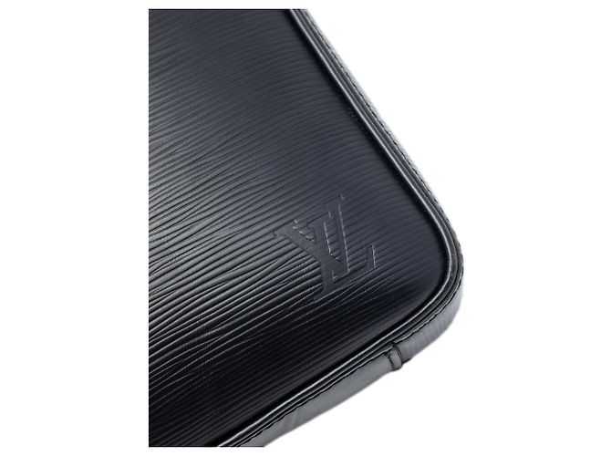 Borsa Business Louis Vuitton Epi Dandy MM Nera Nero - vista 5