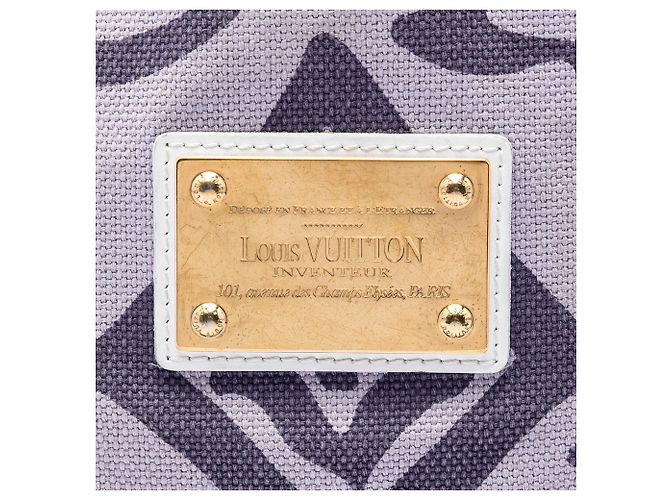 Borsa Tote Louis Vuitton Monogram Tahitienne PM Viola Porpora - vista 5