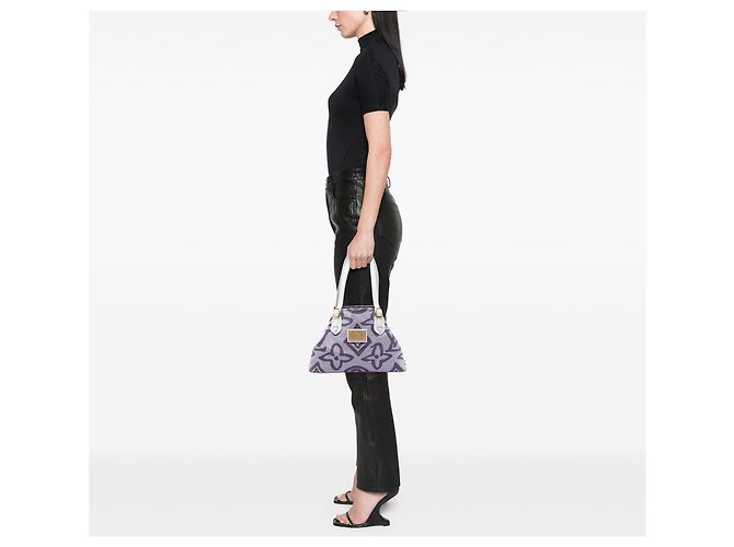 Borsa Tote Louis Vuitton Monogram Tahitienne PM Viola Porpora - vista 6