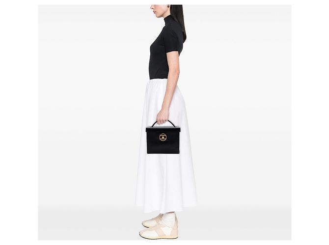Borsa vanity Chanel CC Caviar Turnlock nera Nero - Ansicht 6
