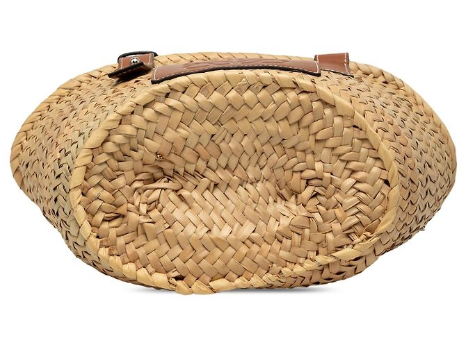 Bolso Tote LOEWE Small Raffia Anagram beige - vista 3