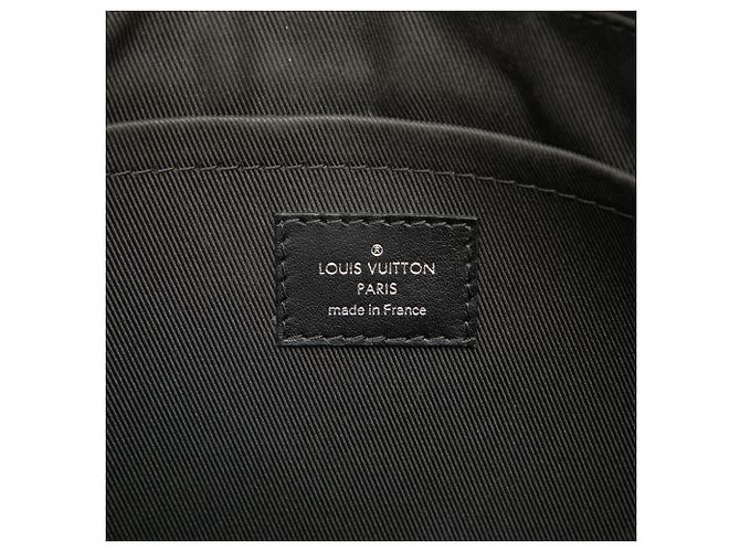 Clutch Louis Vuitton Monogram Macassar Discovery marrone Pochette GM - vista 5