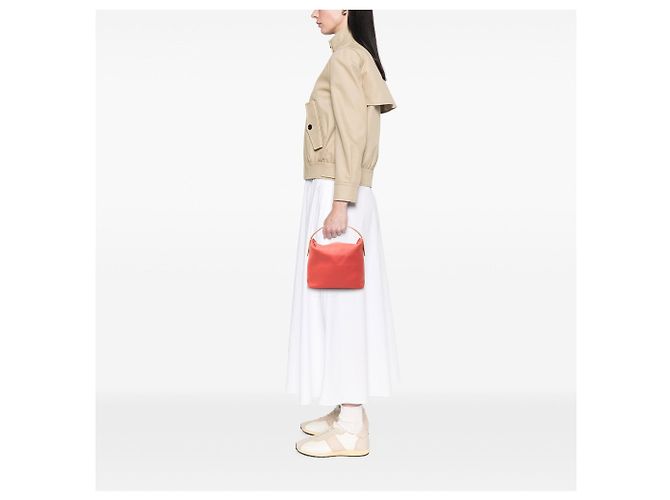 Orangefarbene LOEWE Lederhandtasche - Ansicht 6