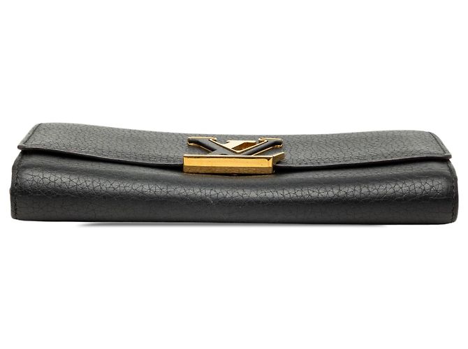 Cartera larga Louis Vuitton Taurillon Capucines negra Negro - vista 3