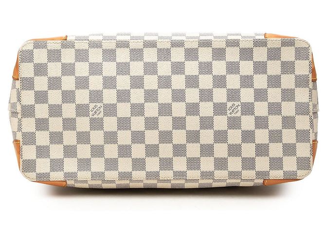 Borsa Tote White Louis Vuitton Damier Azur Hampstead MM Bianco - vista 3