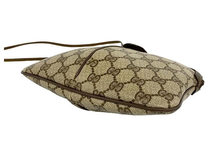 Borsa a tracolla Gucci GG Supreme Web beige - vista 6