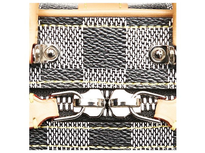 Borsa Louis Vuitton Damier Colors Valisette Verticale Grigia Grigio - vista 8