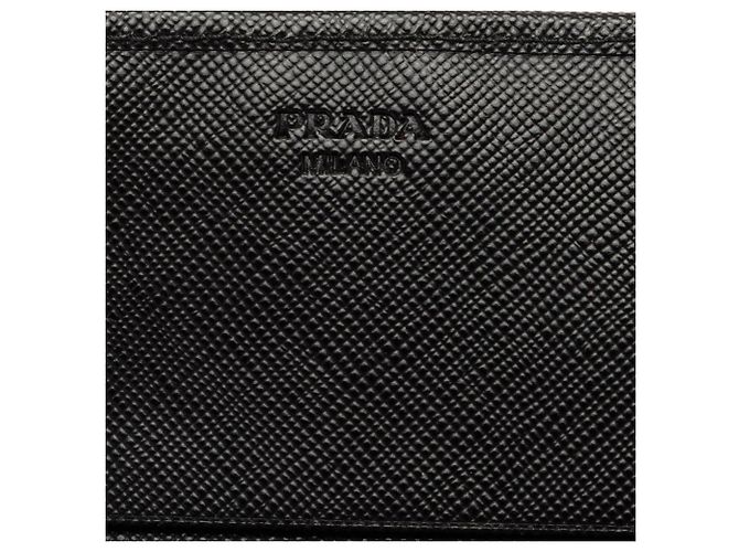 Cartera larga continental Prada Saffiano Lux Bow negra Negro - vista 6
