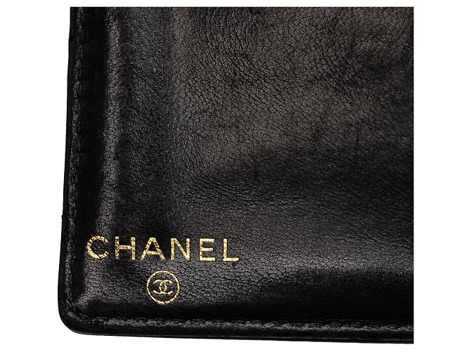 Black Chanel CC Caviar Bifold Wallet Small Wallets - view 6