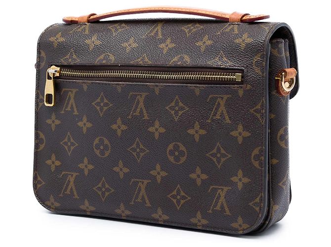 Borsa Louis Vuitton Monogram Pochette Metis marrone - vista 2