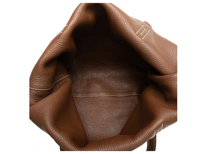 Borsa Tote Hermès Clemence Double Sens 36 rosa - vista 4