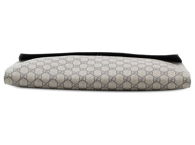 Clutch a bustina Gucci GG Supreme marrone - vista 3