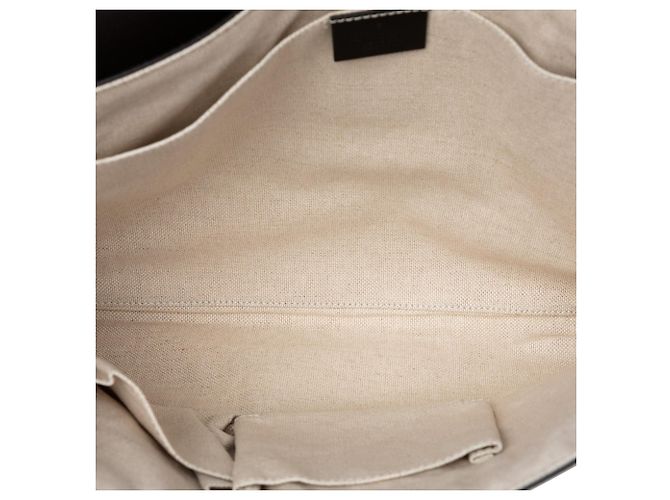 Clutch a bustina Gucci GG Supreme marrone - vista 4