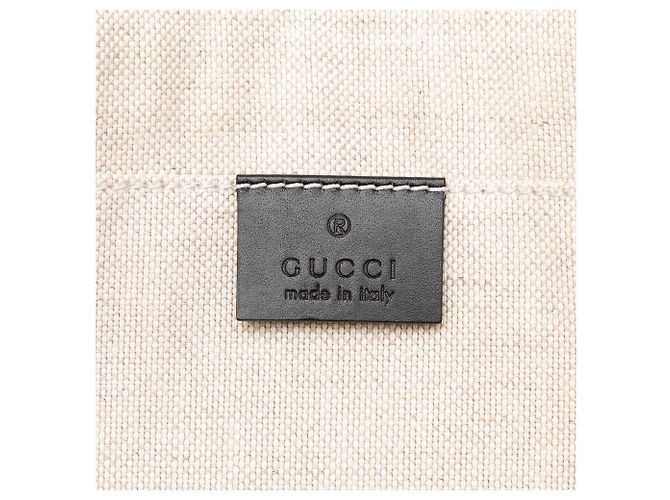 Clutch a bustina Gucci GG Supreme marrone - vista 6