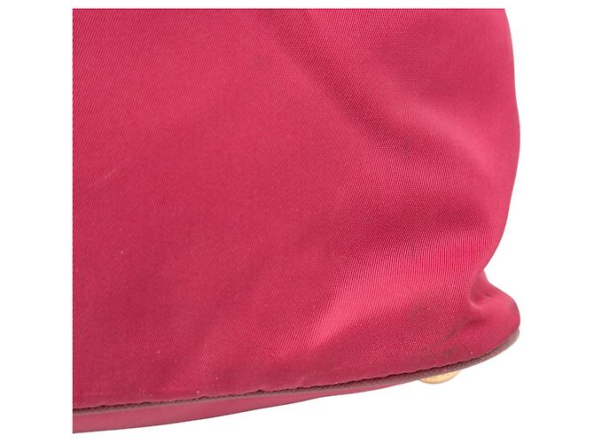 Tote in Tessuto con bordi in Saffiano rosa Prada - vista 9