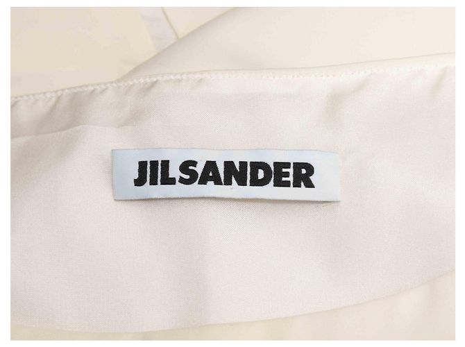 Ärmelloses geometrisches Shiftkleid in Creme Jil sander Größe IT 38 Weiß - Ansicht 5