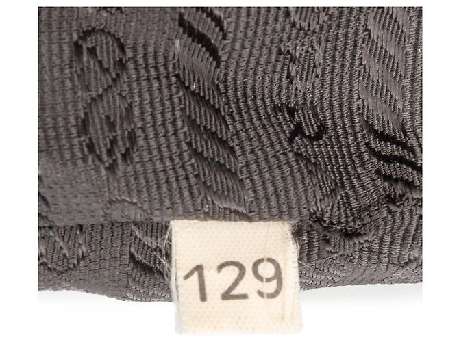 Borsa a tracolla in pelle e tessuto nero Prada - vista 10