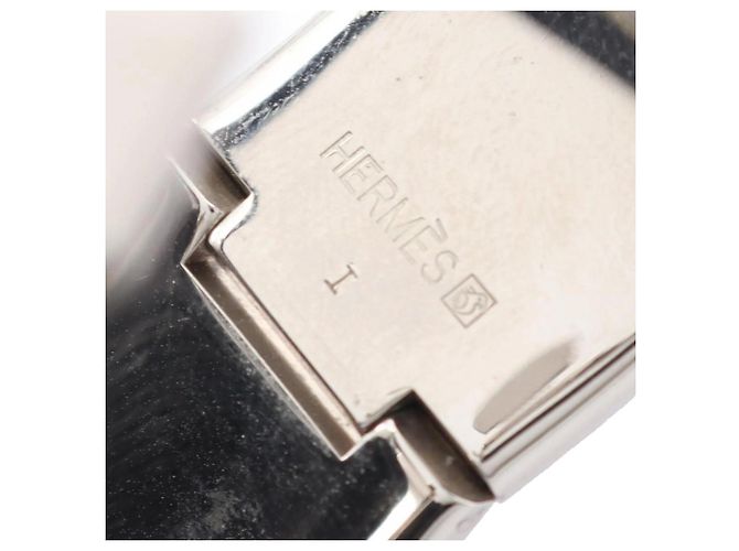 Bracciale Hermès Wide Enamel Clic Clac H PM bianco - vista 5