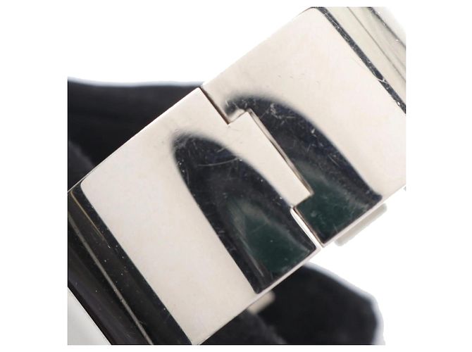 Bracciale Hermès Wide Enamel Clic Clac H PM bianco - vista 6