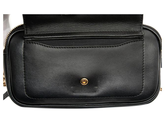 Borsa a tracolla Fendi Easy 2 Baguette in pelle nera Nero - vista 5